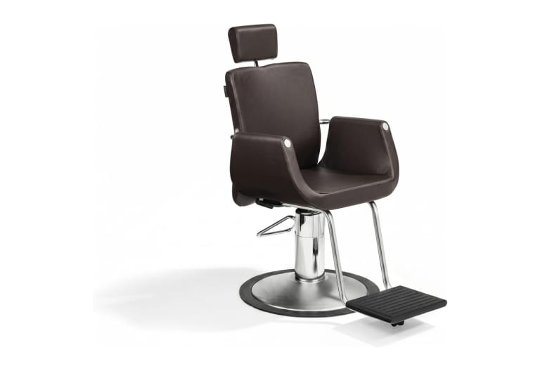Hydraulic make-up armchair with headrest