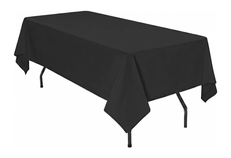 Black tablecloth 3×2 m for catering