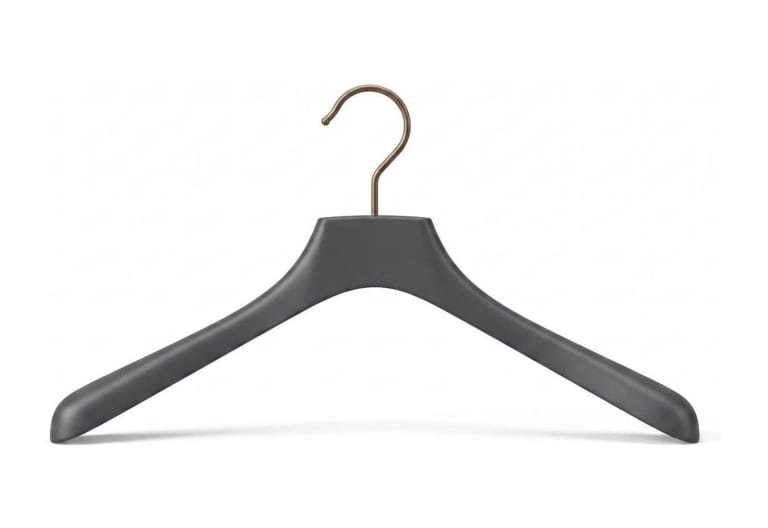 Plastic shoulder coat hangers