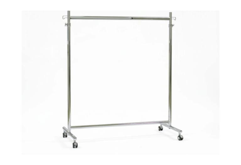 Steel garment rail on wheels 160×160 cm