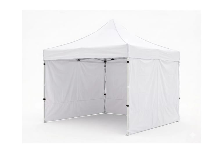 3×3 pop-up canopy with sidewalls white
