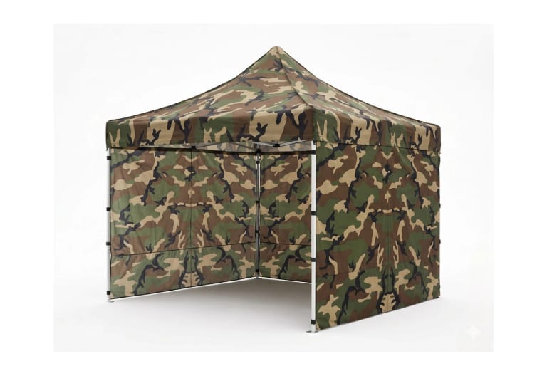 3×3 pop-up canopy with sidewalls camouflage