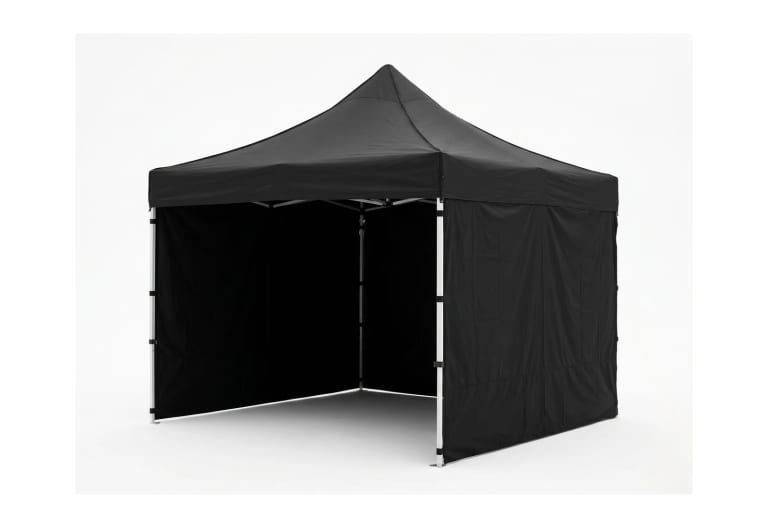 3×3 pop-up canopy with sidewalls black