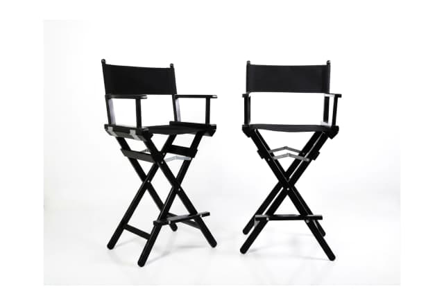 Tall wooden make-up chair