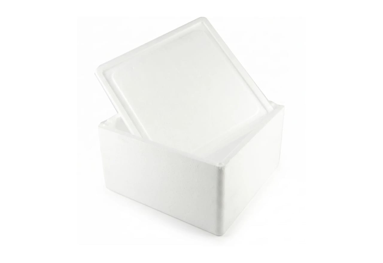 Polystyrene carrier for thermal transport