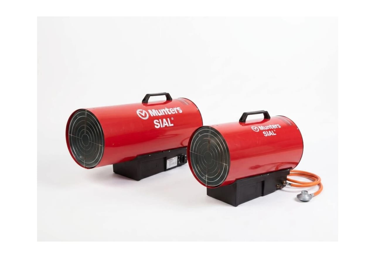 Mains-powered gas hot-air cannon