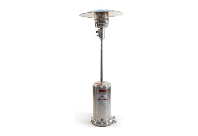 Gas patio heater for outdoor use