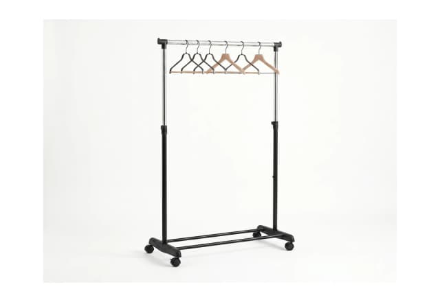 Extendable steel stand rail on wheels 160×200 cm