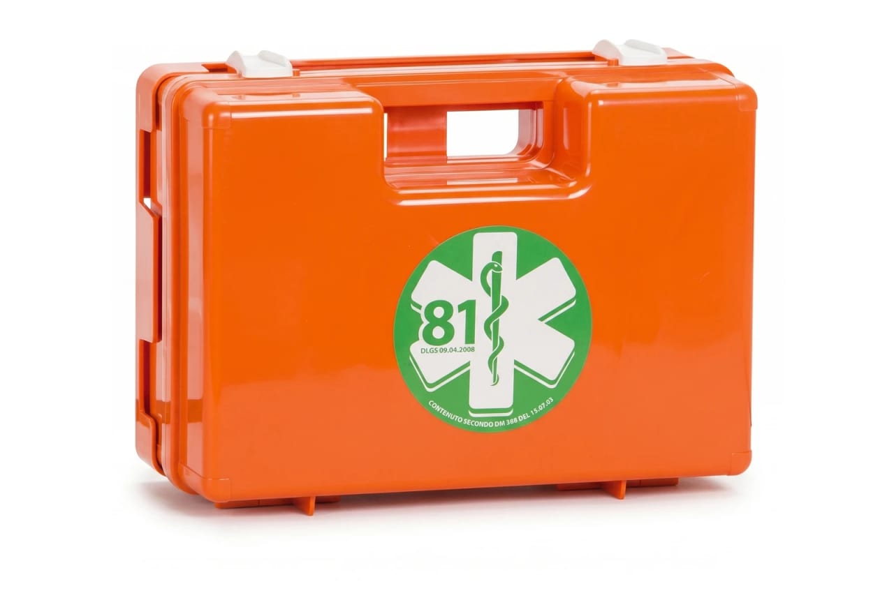 First-aid box for set use