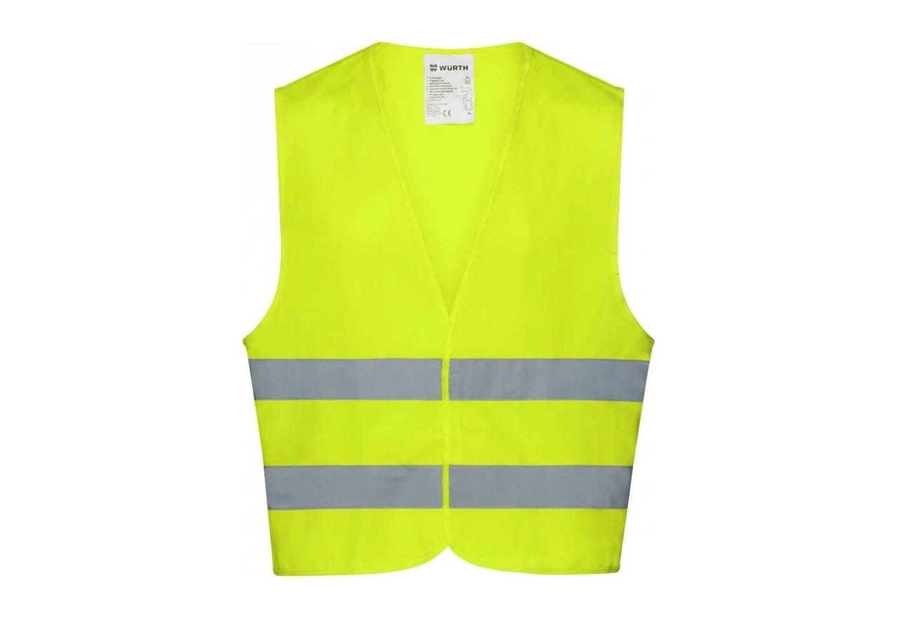 Hi-vis vest for set use