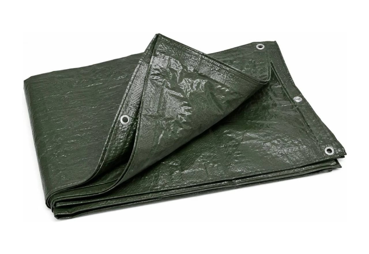 Waterproof rain tarp with eyelets