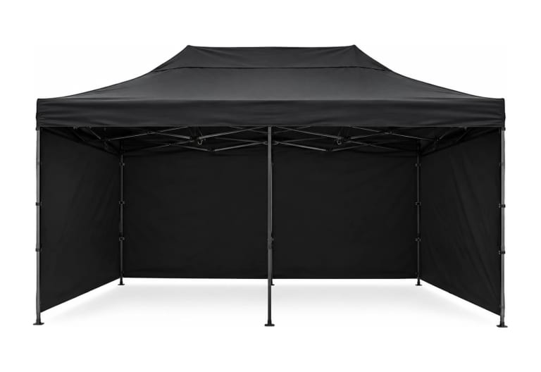 6×3 pop-up canopy with sidewalls for production